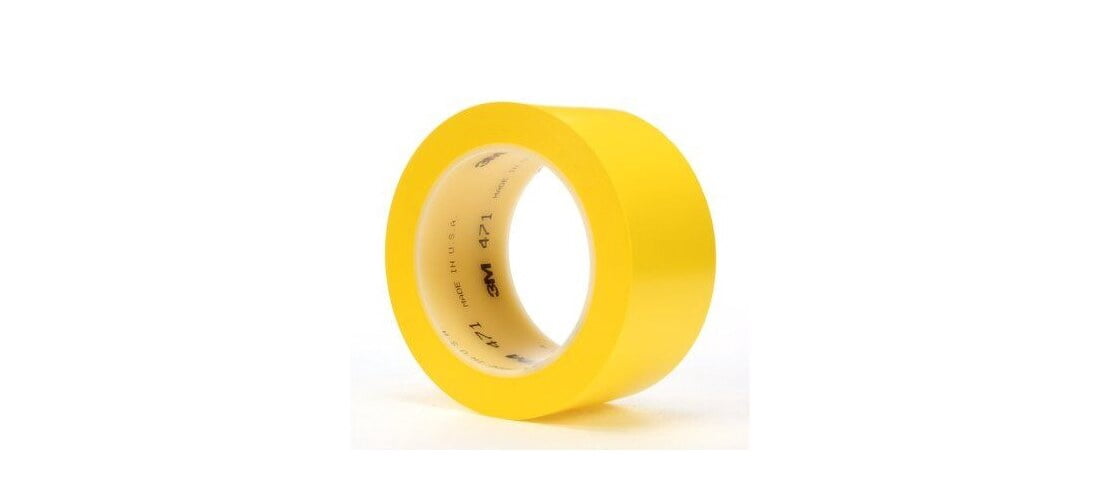 3M 471 Vinyl Tape, 2 In. X 36 Yd., Yellow
