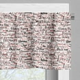 thumbnail image 5 of Ambesonne Modern Valance & Curtain, Popular Fashion Words, 55"x45", Red Black and White, 5 of 6