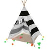 Teepee Tent for Kids Play  Includes Portable Carry Bag for Travel or Storage  Your Kids Will Enjoy This Indian Tent  Great for Indoor Playroom, Bedroom, Nursery, Photography Props and more