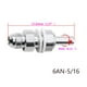thumbnail image 5 of Adaptador de lengüeta para manguera Sidaley 2 uds 6AN-5/16 plateado, 5 of 6