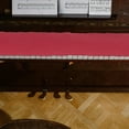 thumbnail image 5 of Raindrops 2pcs Piano 88 Keyboard Protective Dirt-proof Wool Cover Cover (Red), 5 of 8