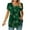 Green, variant on Njoeus Womens Tops, Black T Shirts Womens Round Neck Short Sleeve Tunics Shirt Floral Pleated Dressy Blouses Casual Loose Fitting Summer Tops S-XXL