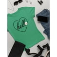 thumbnail image 3 of Hello Heart W Daisy T-Shirt Women -Image by Shutterstock, Female XX-Large, 3 of 4