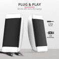 thumbnail image 3 of Altavoces pequeños para portátil, fuente de alimentación USB con cable, mini altavoces portátiles 2.0 para computadora de escritorio/PC/portátil, 3 of 8