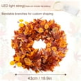 thumbnail image 6 of Fall Wreath Decoration Thanksgiving Front Door Decor Artificial Rustic Leaf Wreath Farmhouse Pumpkin Sunflower Home Wall Window Festival Wedding Décor 16.9" Design 5, 6 of 8