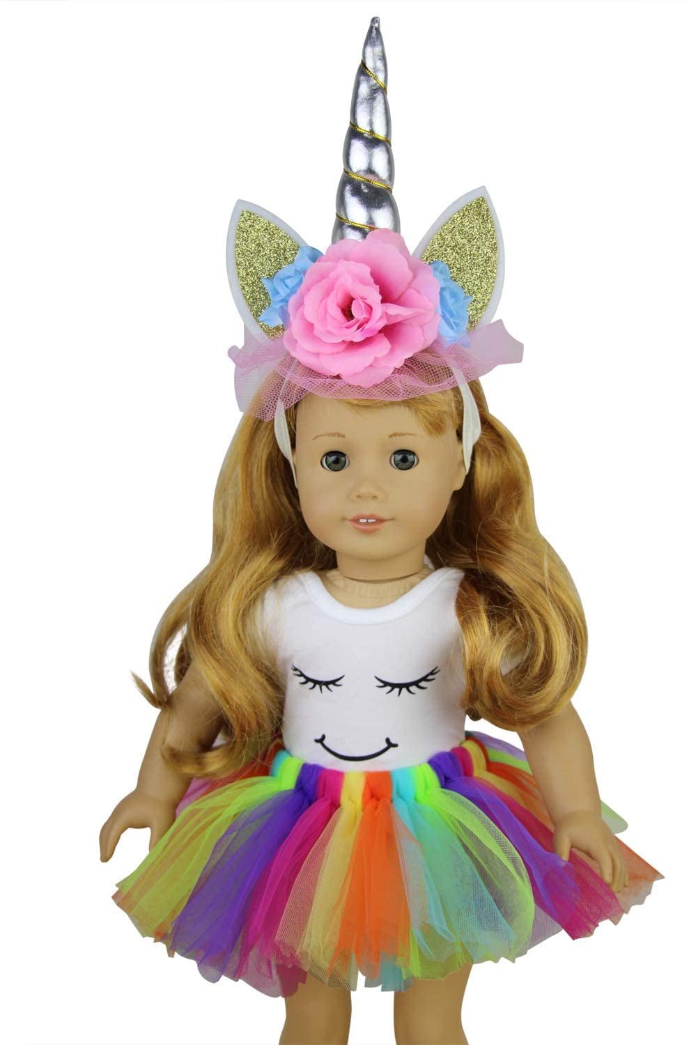 Zita Element American 18 Inch Girl Doll Clothes And Accessories 1 Rainbow Tutu Zita Element American 18 Inch Girl Doll Clothes And Accessories 1 Rainbow Tutu