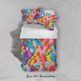 thumbnail image 3 of 3D Colorful Floral Plant Leaves Quilt Cover Set Bedding Set Duvet Cover, 3 of 3