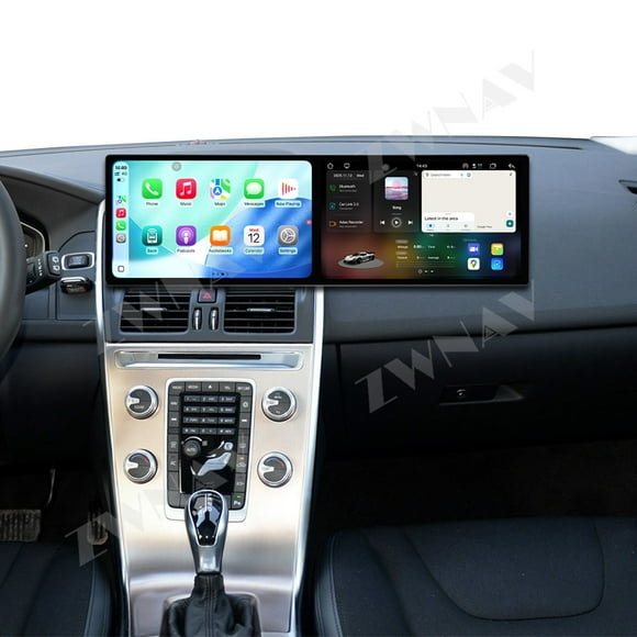 ZWNAV Dual 10.1 inch Screen Car Radio for Volvo XC60 2014-2017 Android 15 Multimedia Player GPS Navigation Auto DSP Stereo Host
