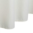 thumbnail image 7 of Mulanimo Water Repellent Soft Microfiber Fabric Shower Curtain for Bathroom, Decorative Embossed Pattern, Cream, 72x72 Inches, 7 of 7