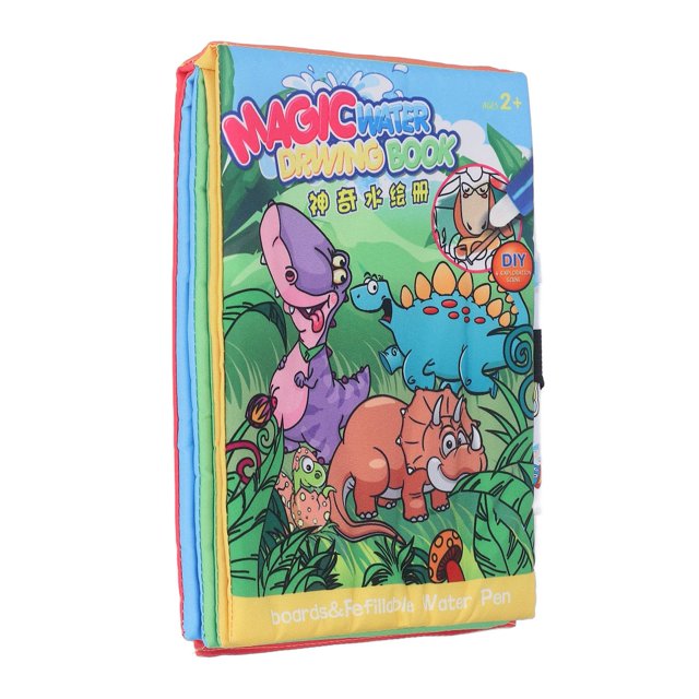 Juego de Libros de Pintura Al Agua para Niños Pequeños Patrón de Dibujos Animados Reutilizable Libro de Garabatos para Colorear con Agua Juguete Educativo para Niños ANGGREK Otros