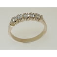 thumbnail image 3 of LBG British Made 14k White Gold Natural Aquamarine Womens Eternity Ring - 33 size options - Sizes 4 to 12 Available, 3 of 7