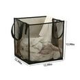 thumbnail image 4 of Xuniizn Laundry Basket, Collapsible Laundry Hamper & Large Storage Bin - Foldable Laundry Baskets with Handles, Space-Saving Laundry Hamper for Home, Dorm, Office, Mesh, Black, 4 of 8