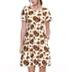 thumbnail image 1 of Easygdp Turkey And Thanksgiving3 para Vestido Transpirable de Mujer, Vestido Suelto de Manga Corta con Pliegues y Bolsillos para el Verano, 1 of 6