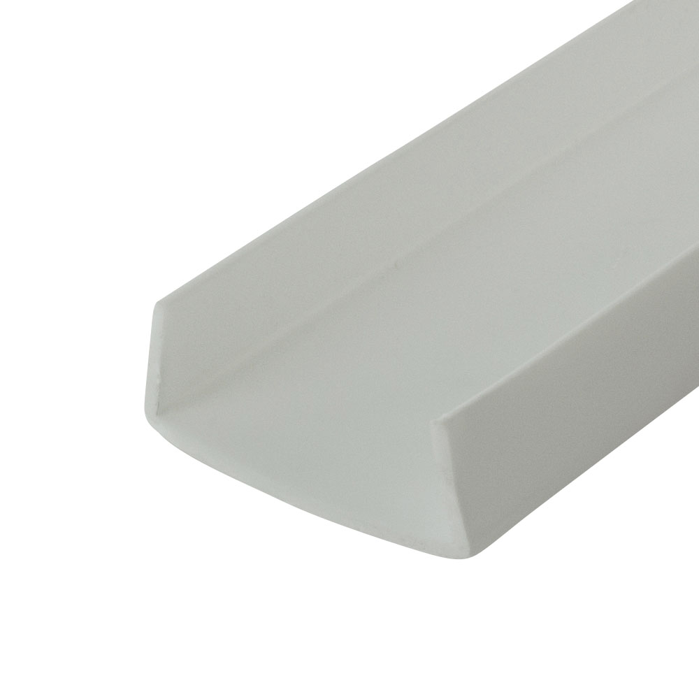 Outwater Plastics White 11/4 Inch Styrene Plastic U Channel C Channel