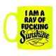 thumbnail image 1 of Grindstore - Taza Diseño Neón I Am A Ray of Fucking Sunshine (Amarillo, Negro), 1 of 2