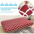 thumbnail image 4 of CHOK 2024 Futon Slipcover Armless Sofa Covers Stretch Sofa Bed Slipcover Protector Elastic (Light Gray Animal), 4 of 8