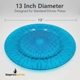 thumbnail image 5 of Impresserve 13 Inch Teal Blue Raindrop Charger Plates, Disposable Plastic Charger Plates for Events and Dining, 8 Count, 5 of 11