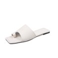 thumbnail image 2 of Verano Mujer Moda Color sólido Zapatillas Sandalias planas Playa Zapatos al aire libre Wmkox8yii  hj789, 2 of 8