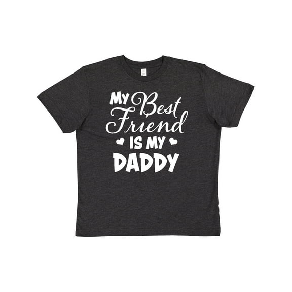 Inktastic My Best Friend is My Daddy with Hearts Youth T-Shirt