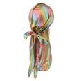 thumbnail image 1 of Gorro turbante Zulema arco iris brillante Unisex Long Tail Cap, 1 of 8
