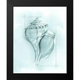 thumbnail image 2 of Meagher, Megan 12x14 Black Modern Framed Museum Art Print Titled - Coastal Shell Schematic I, 2 of 5