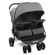 Joovy ScooterX2 Twin Side-by-Side Double Stroller with Two Trays, Charcoal