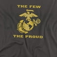 thumbnail image 2 of Us Marine Corps T-Shirt Split Tag Unisex Graphic Tee For Men & Women Charcoal, 2 of 7