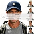 thumbnail image 4 of UTSJKR Mens Letter Embroidery Soft Crown Baseball Cap with Curved Brim for Daily Office Commute Road Trip Neighborhood Jog Adjustable Sweatband Anti-UV Sports Hat Wine, 4 of 6