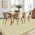 thumbnail image 2 of 6x9 Modern Plain Home Decor Washable Rug Stain Resistant Easy Cleaning Indoor Carpet Non Slip Area Rug Low Pile Floor Cover for Living Room Bedroom Office Playroom,Beige/Brown, 2 of 7