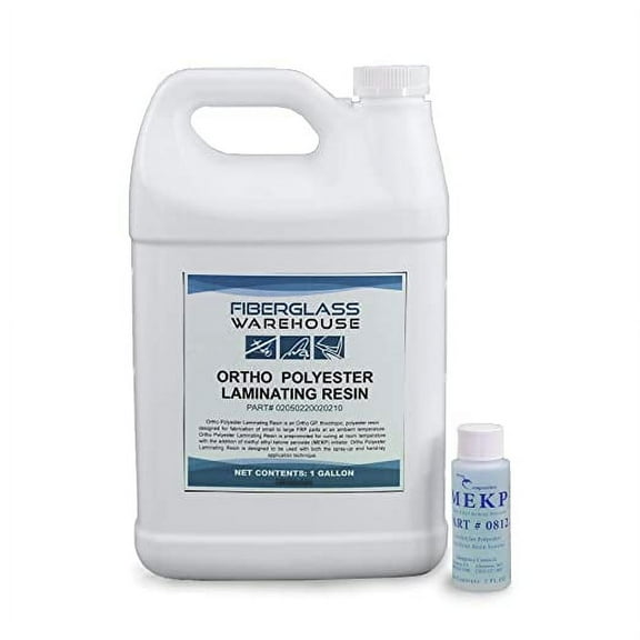 Fiberglass Warehouse Ortho Polyester Laminating Resin Multicolor, 4 Gallons