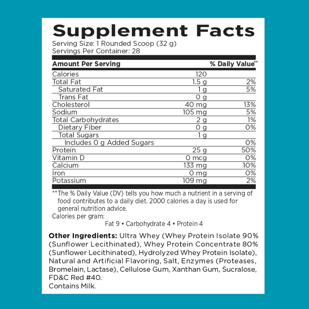 MRI Performance Ultra Whey Protein Powder, Fruity Crunch Flavor, 25g Protein, 28 Servings – Triple-Blend of Isolate, Hydrolyzed, and Concentrate