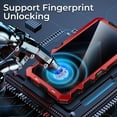 thumbnail image 3 of for Samsung Galaxy s24 Ultra Case Heavy Duty Metal Aluminium Bumper Built in Screen Protector Lens Military Grade Rubber Hard Durable Phone Cases Men  s 24 Ultra 2024 Red, 3 of 12