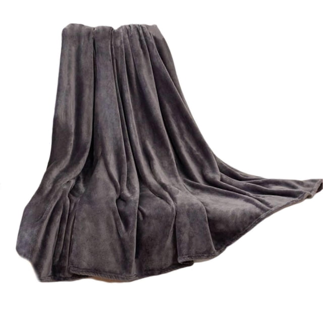 Solid Color Facecloth Blanket Thickened Double-Sided Fleece Bed Sheet Office Nap