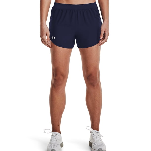 Shorts para correr Under Armour Fly by 2.0 para mujer, azul marino, talla 3XL