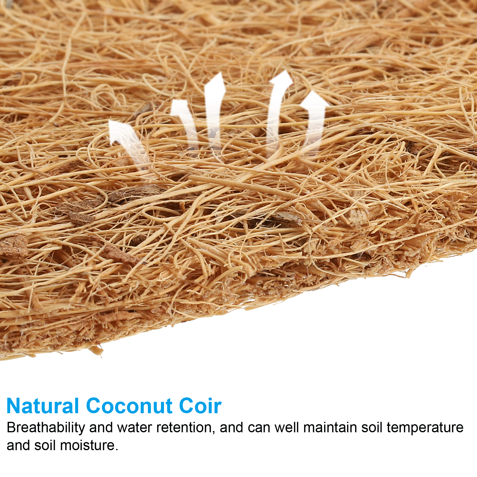 Uxcell 10Pcs Coconut Fibers Mulch Ring, Coco Coir Tree Protector Mats Tree Disc Plant Cover Protection 8 Inch