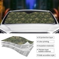 thumbnail image 3 of Kdxio Green Camouflage Skull Print Front Windshield Sun Shade,Folding Auto Sunshade for Car Truck SUV-Medium, 3 of 5