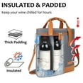 thumbnail image 4 of Tirrinia Polyester Leakproof Insulated Wine Tote Cooler Bag,Wine Carrier,Champagne Carrier Bag,Portable Waterproof Wine Bag, 4 of 7