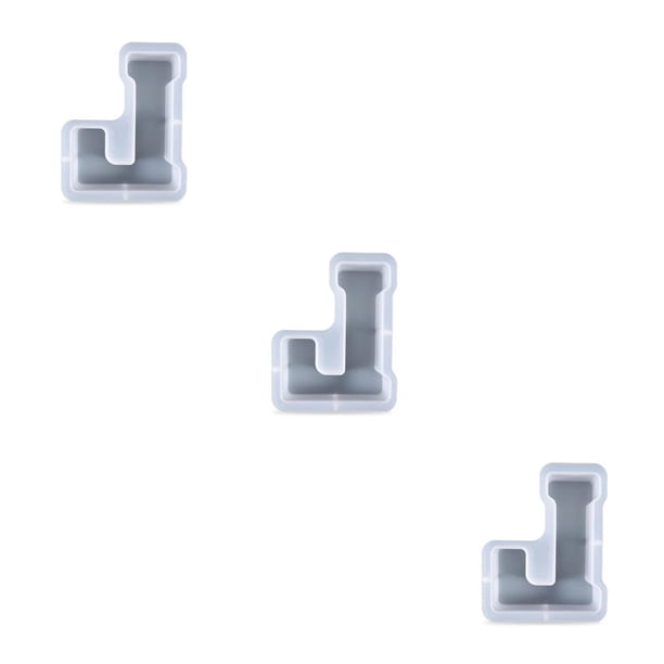 Molde de resina de silicona 3D Bearachild adorno antiadherente yeso DIY decoración epoxi resistente al calor L 3Conjunto