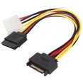 thumbnail image 3 of Fdit 2pcs Cables 18cm 15Pin Male To Molex 4pin Female And 15pin Female Extension Cables For Computer Case,Hard Drive Power Cable Adapter, Power Splitter Adapter Cable, 3 of 8