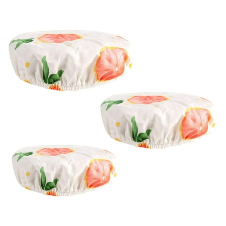 Bowl Dish Food Covers Containers 3 Sizes Washable Peach Set