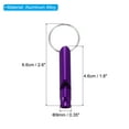 thumbnail image 2 of Uxcell Survival Whistle, 5 Pack Loud Sound Safety Whistle for Camping Hiking, Purple, 2 of 6