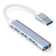 thumbnail image 1 of Hub Adaptador Multi-puerto BLOOSOM 4 puertos USB 3.0 plata/blanco, 1 of 6