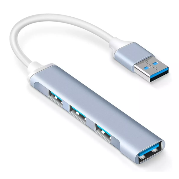 Hub Adaptador Multi-puerto BLOOSOM 4 puertos USB 3.0 plata/blanco