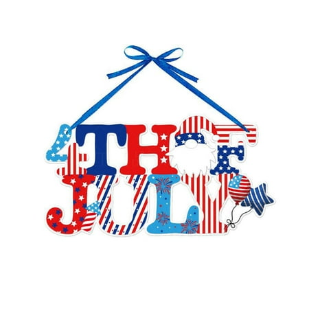 

HIBRO Winter Garland with Timer 4th Of July Gnome Hanging Decorations Day Independence Home Decor Wall Pendant Listing Hangs