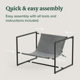 thumbnail image 5 of Zinus Aidan Metal Framed Sling Indoor Accent Chair, Light Grey, 5 of 17