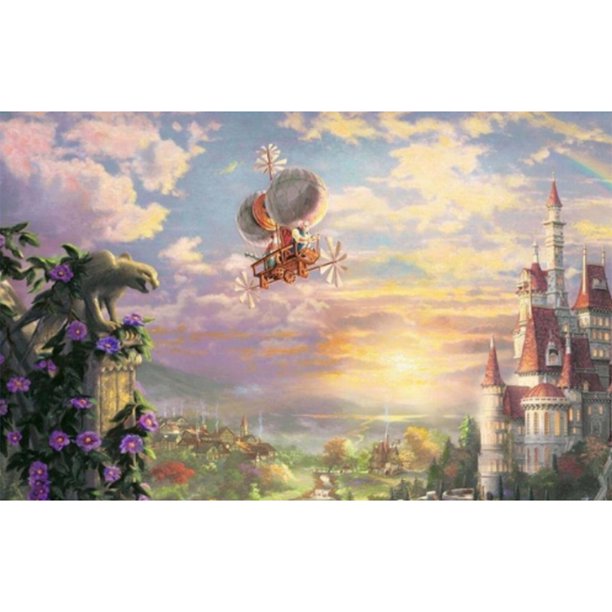 Taladro Diamante Pintura (DE0171) 5D DIY Punto de cruz completo Bordado Artesanía (Castillo 2) 45x60cm FLhrweasw Nuevo