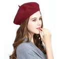 thumbnail image 2 of Wool Warm French Art Basque Beret Tam Beanie Hat Cap, 2 of 23