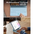 thumbnail image 5 of ESR Rebound 360 Keyboard Case Compatible with iPad Air 13" M4/M3/M2 (2026-2024), Easy-Set Magnetic Stand, Portrait/Landscape Modes, Multi-Touch Trackpad & Removable Cover, Blue, 5 of 9