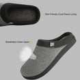 thumbnail image 2 of FamilyFairy Men's Memory Foam House Slippers Warm Slip-On Bedroom Shoes, 2 of 6