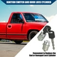thumbnail image 3 of Unique Bargains Front Door Lock Cylinder with Keys Install Hardware for Chevy Silverado for GMC for Cadillac No.15298924, 3 of 6